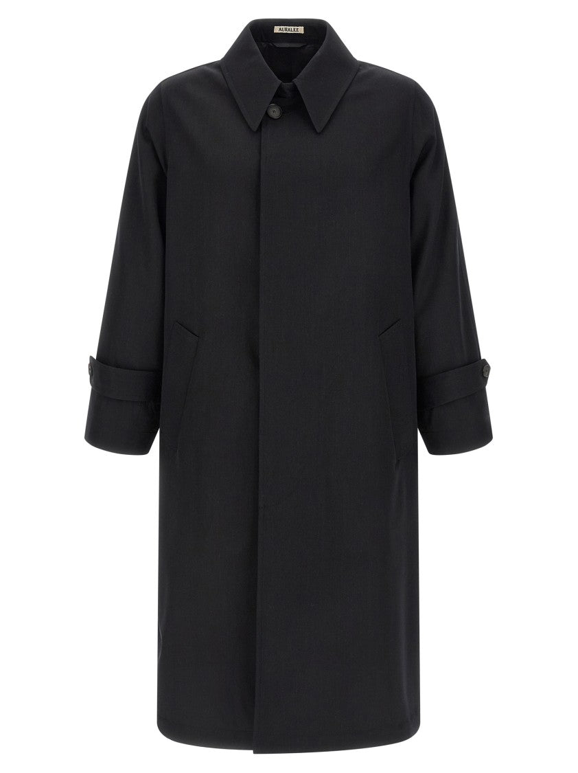 Auralee Light Wool Gabardine' Trench Coat
