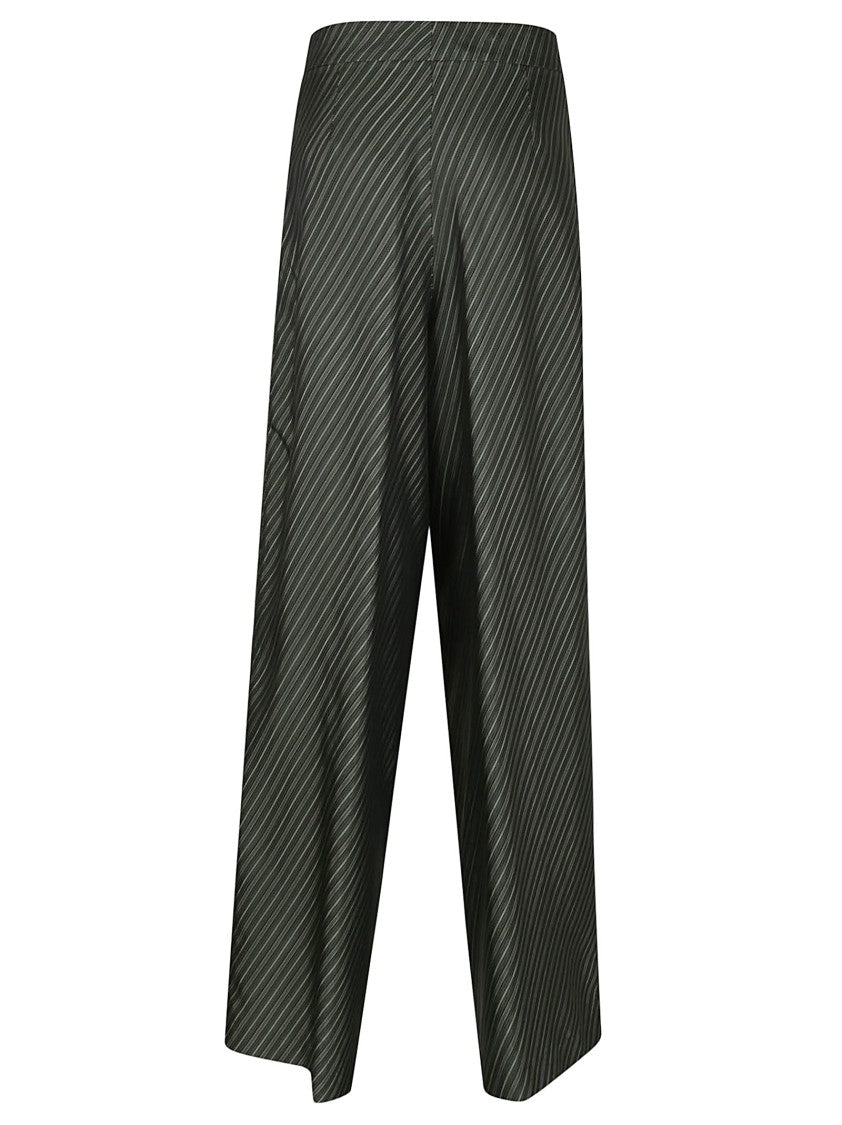 Dries Van Noten High-Waisted Wide-Leg Trousers With Pleated Detail