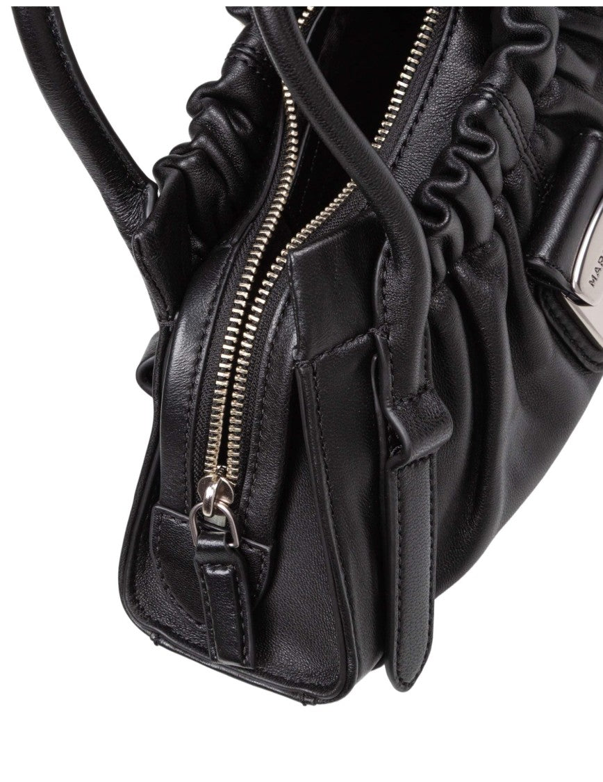 Marc Jacobs The Cristina Small Satchel Leather Handbag, Black