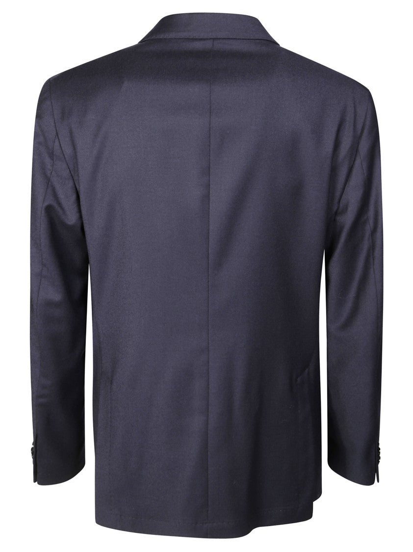 Manuel Ritz Tailored Blue Two-Piece Suit With Structured Blazer And Slim-Fit Trousers