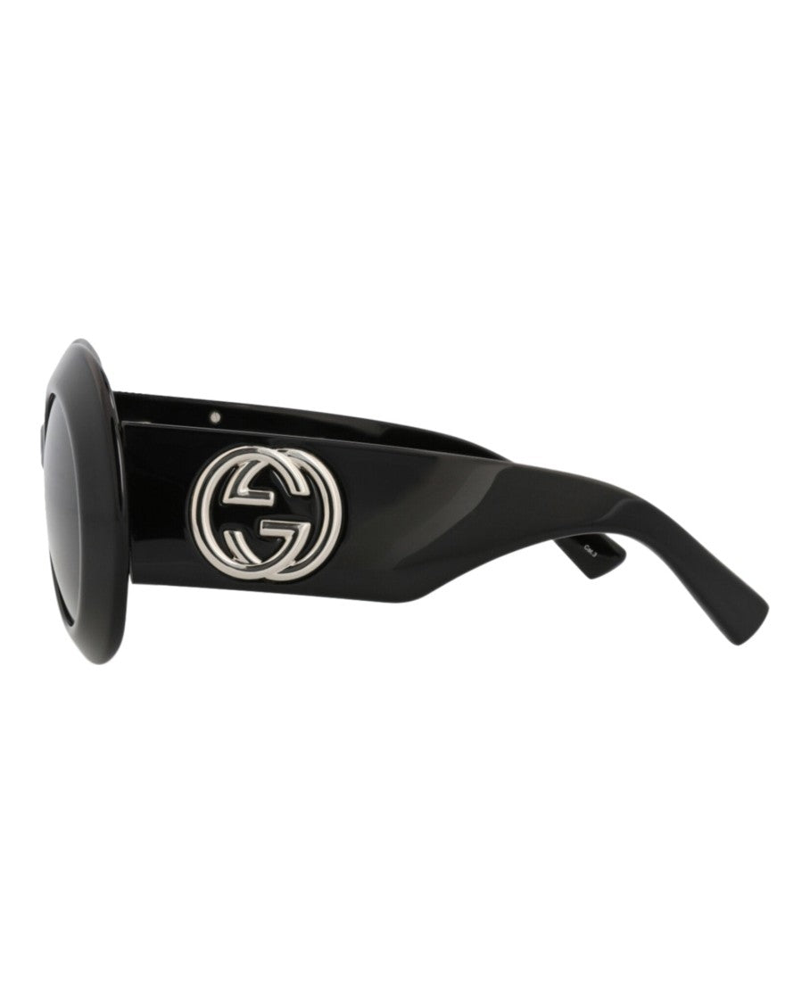 Gucci Round-Frame Recycled Acetate Sunglasses
