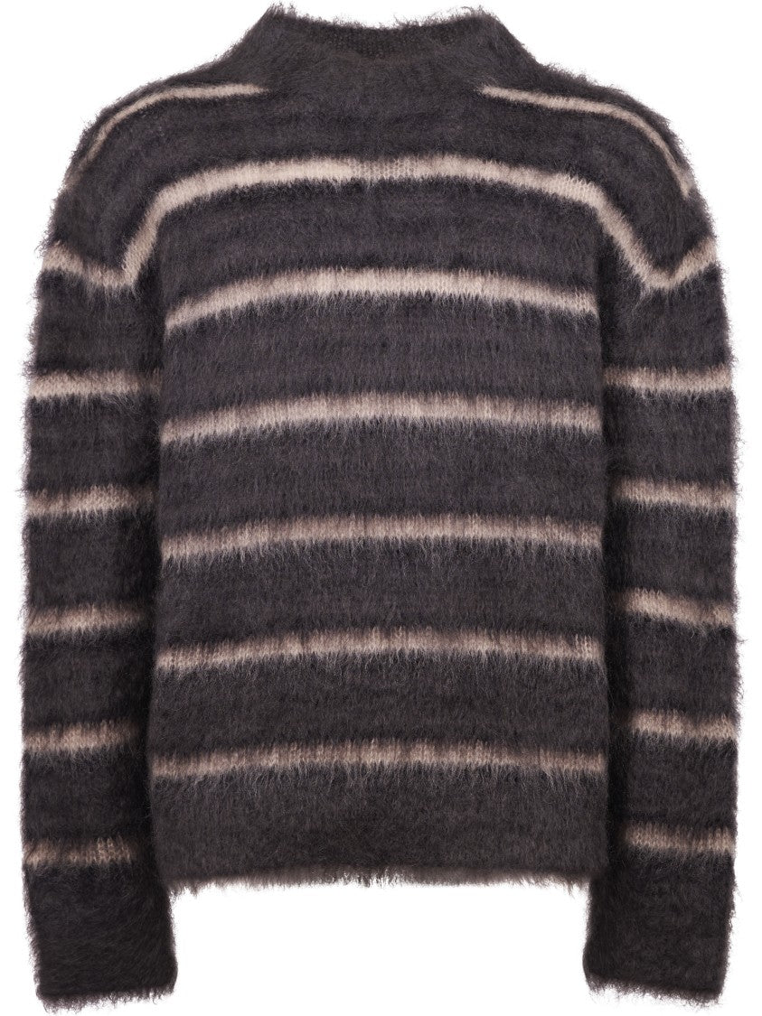 Marni Striped Mohair Blend Sweater