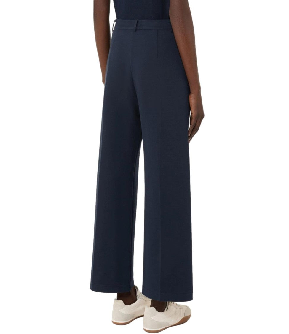 Max Mara Blue Wkdabano Cotton Casual Trousers