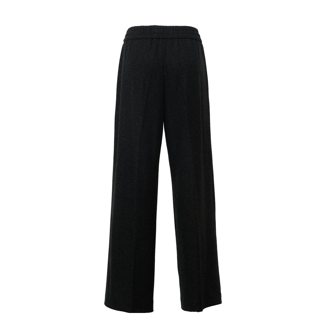 Circolo 1901 Wide Leg Wool Jersey Pleated Wide-Leg Pants