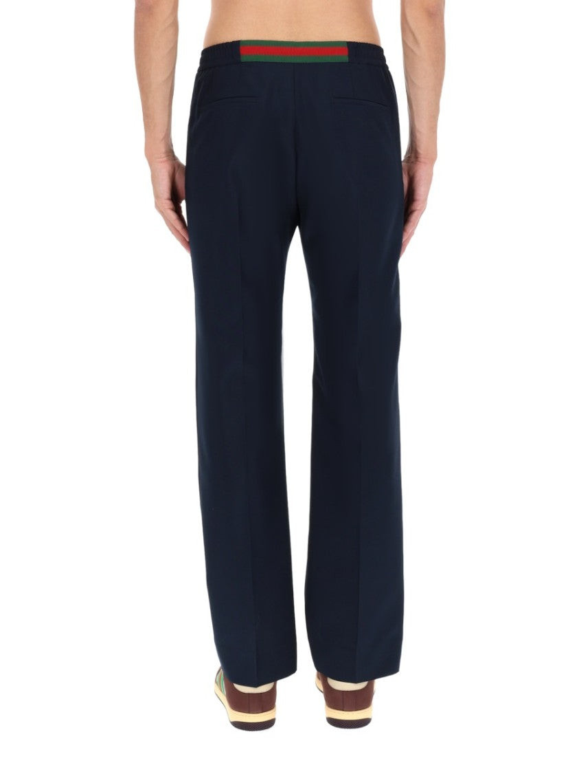 Gucci Straight-Leg Technical Panama Pants With Tailored Details