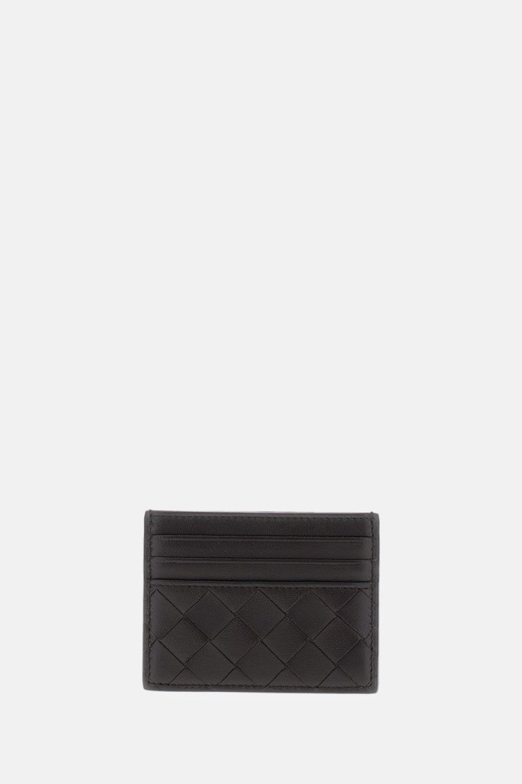 Bottega Veneta Woven Leather Card Holder With Multiple Compartments