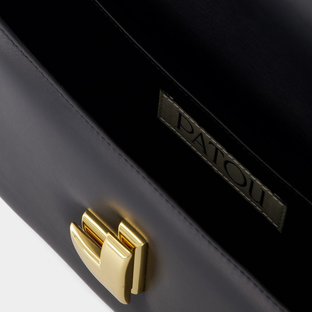 Patou Jp Classic Shoulder Bag - Leather - Black