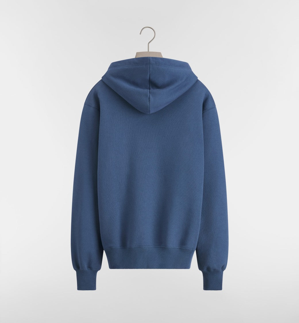 Christian Dior Minimalist Hoodie With Adjustable Drawstring And Embroidered Logo