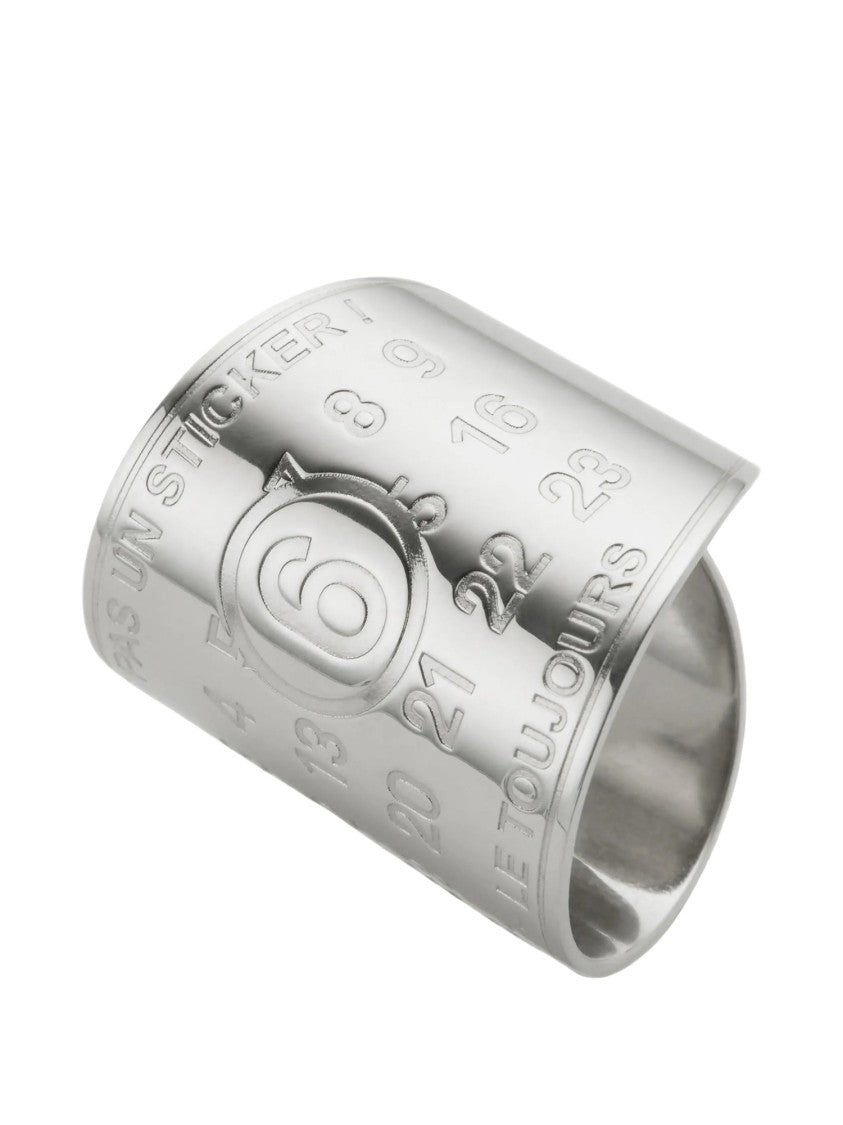 Mm6 By Maison Margiela Souvenir Sticker Wide Band Ring