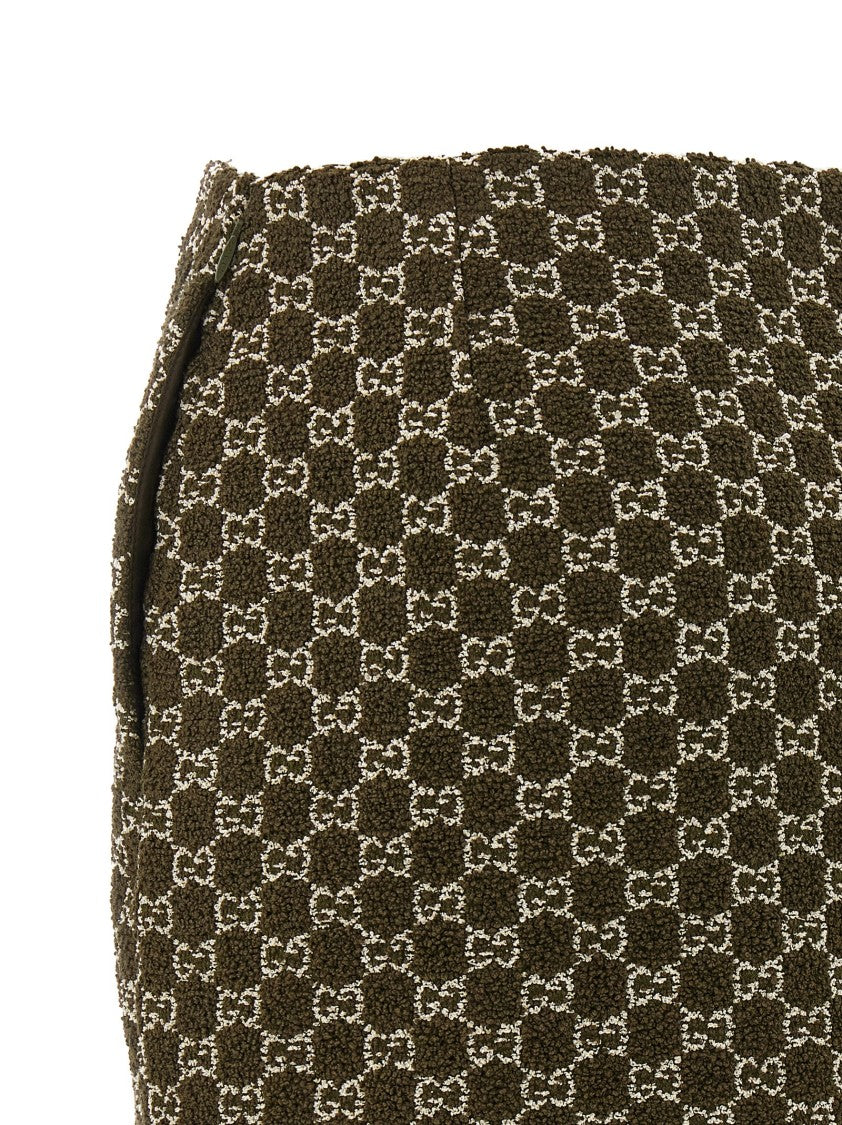 Gucci Gg Bouclé Mini Skirt With Side Pockets