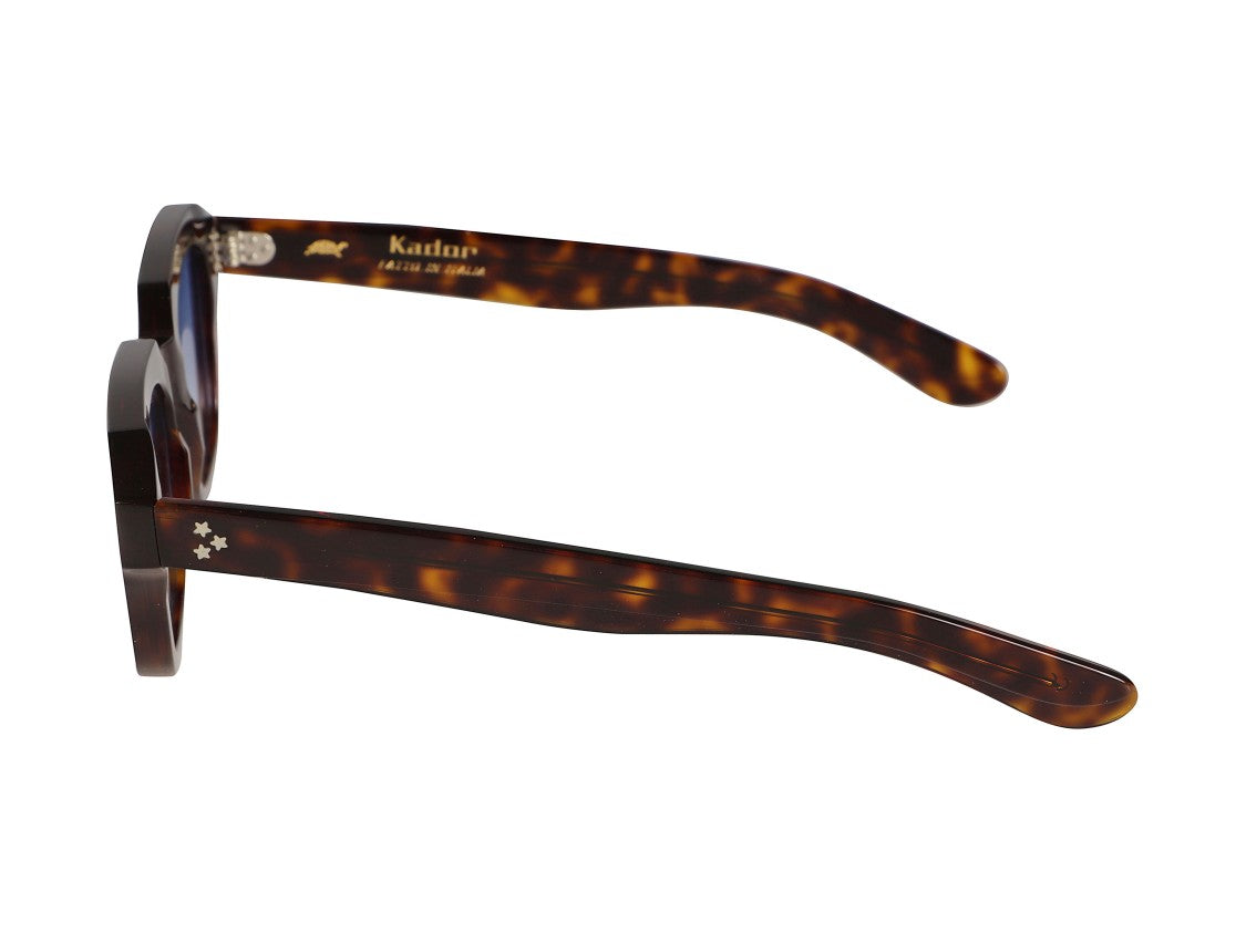 Kador Tortoiseshell Smoke Oversized Square Gradient Sunglasses