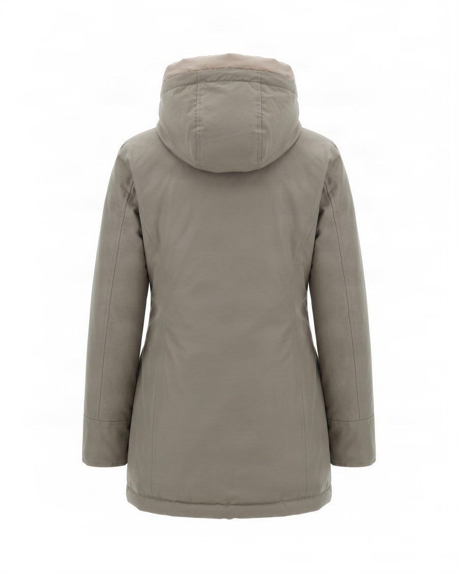 Woolrich Water-Repellent Windproof Hooded Parka With Teflon Coating