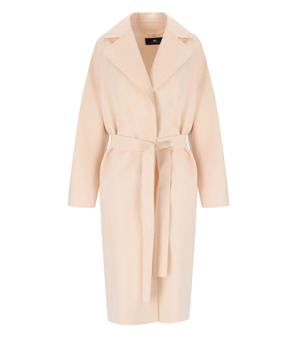 Elisabetta Franchi Butter Belted Coat