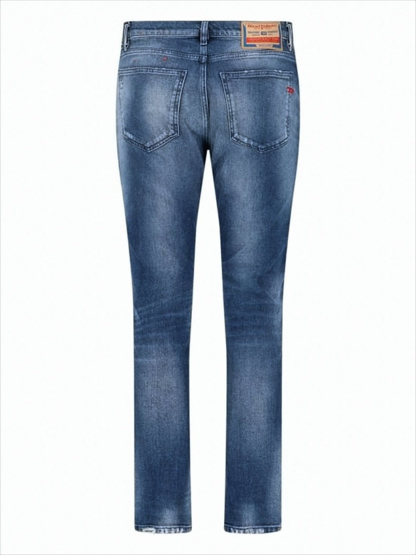 Diesel Slim-Fit Distressed Denim Pants With Vintage Wash