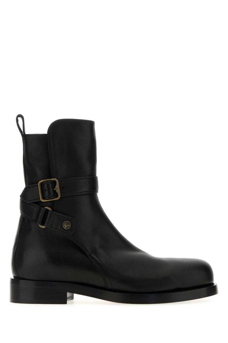 Burberry Black Leather Ankle Boots