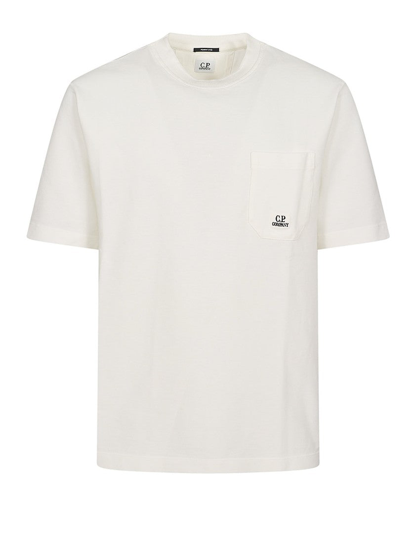 C.P. Company Short-Sleeve Crew Neck T-Shirt With Chest Pocket And Logo