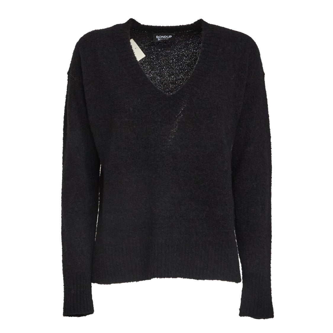 Dondup Bouclé Knit Sweater With Ribbed Detailing