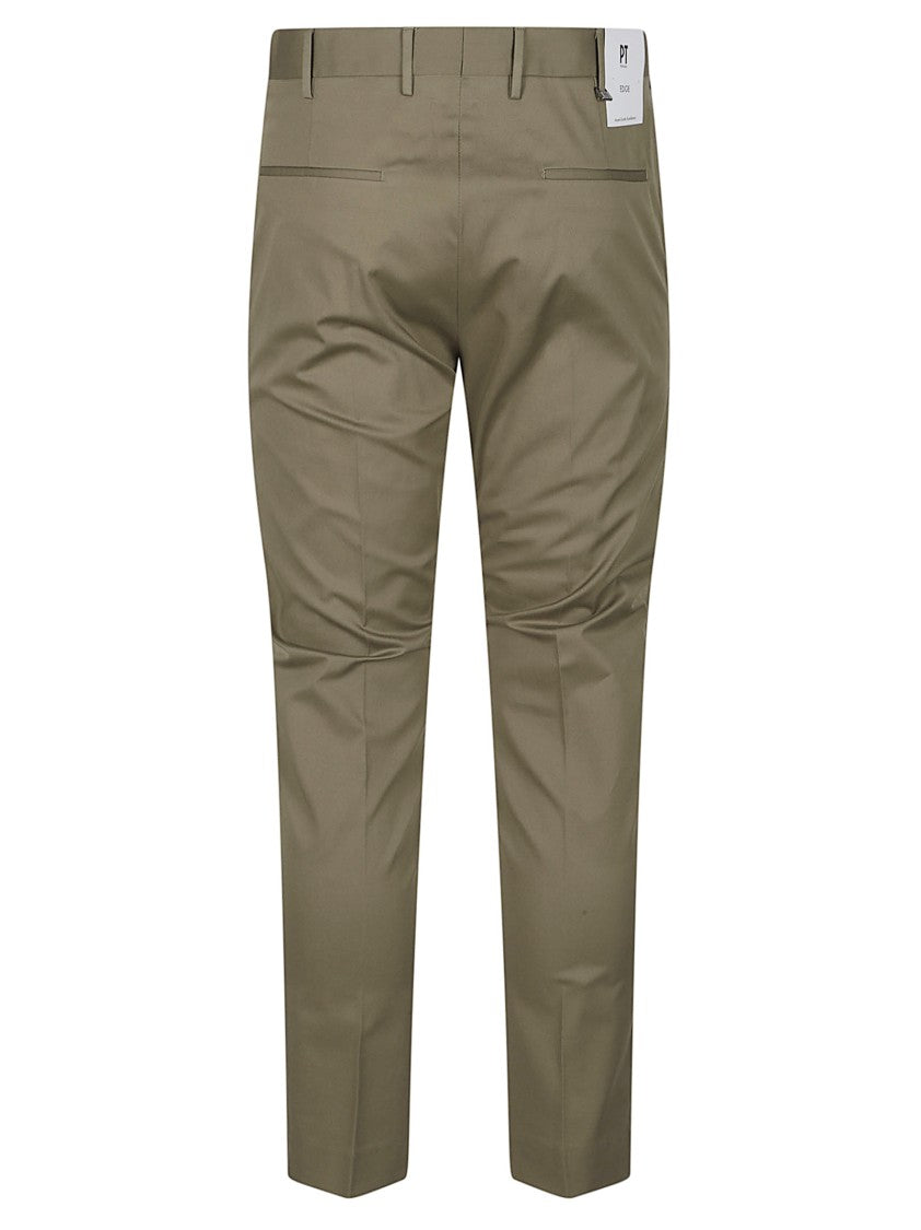 Pt Torino Dieci Brown Slim Fit Pants