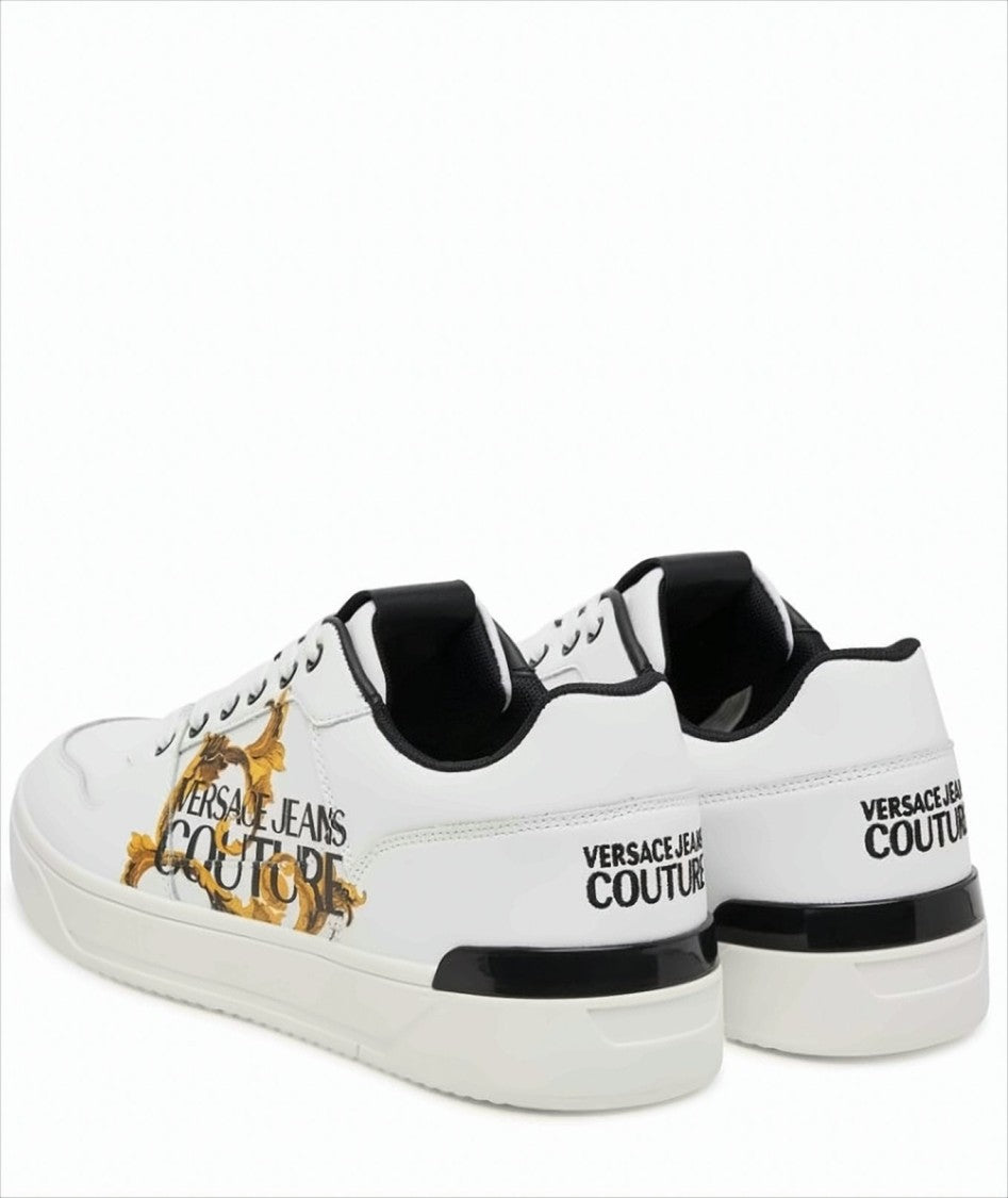 Versace Low-Top Black And Gold Sneakers