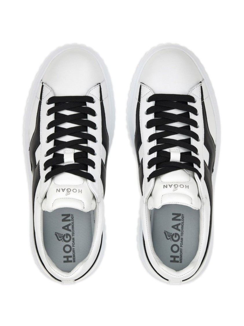 Hogan Black Sneakers With Bold 'H' Design