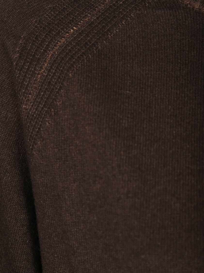 Daniele Fiesoli Long-Sleeve Raglan Sweater With Vintage Wash Finish