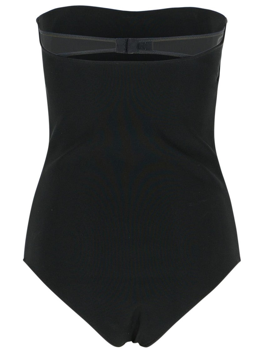 Courrèges Black Viscose Blend Bodysuit