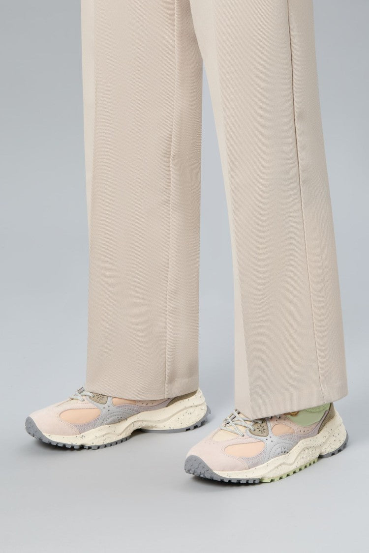 Flower Mountain Layered Pastel Sneakers With Textured Outsole