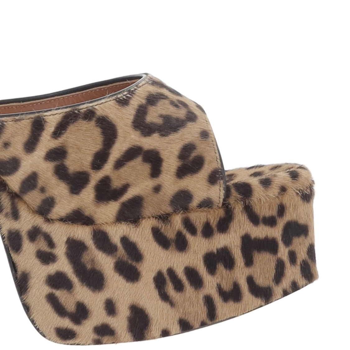 Amina Muaddi Dalida Animal Print Ponyskin Sandals