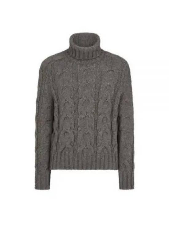 Tom Ford Textured Cable Knit Turtleneck Sweater
