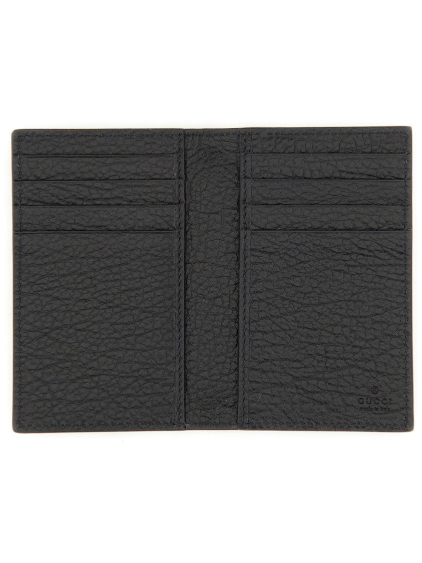 Gucci Textured Calfskin Wallet With Subtle Embossed Logo