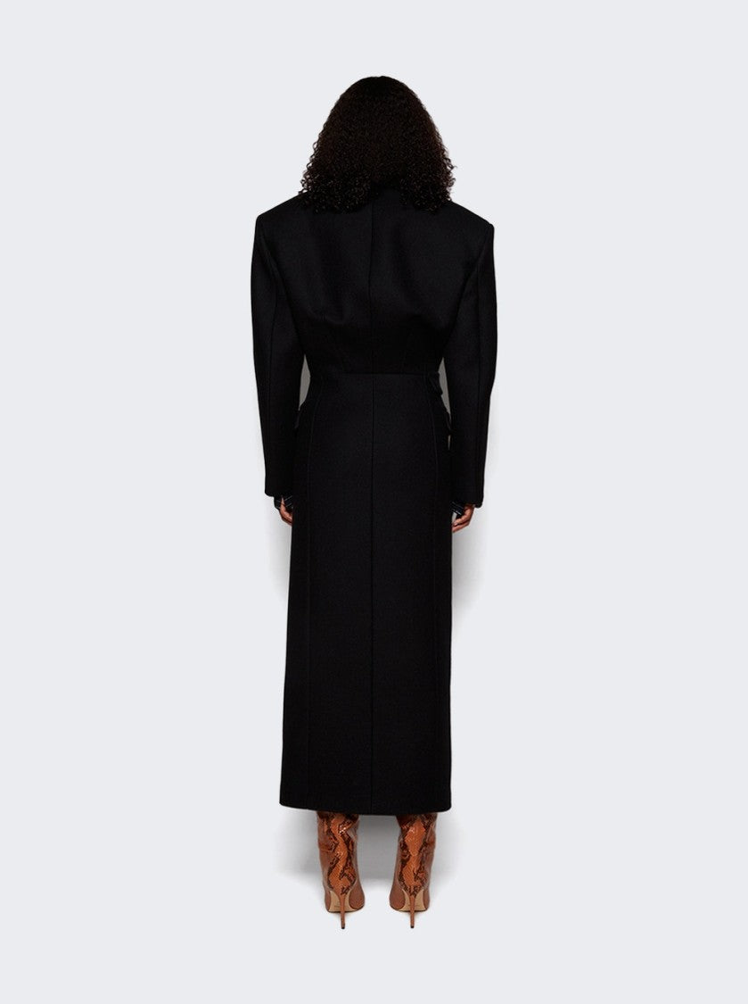 The Attico Long Coat Black
