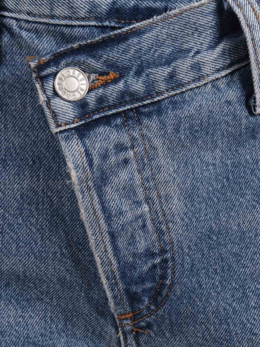 Agolde Blue Arc Criss Cross Jeans