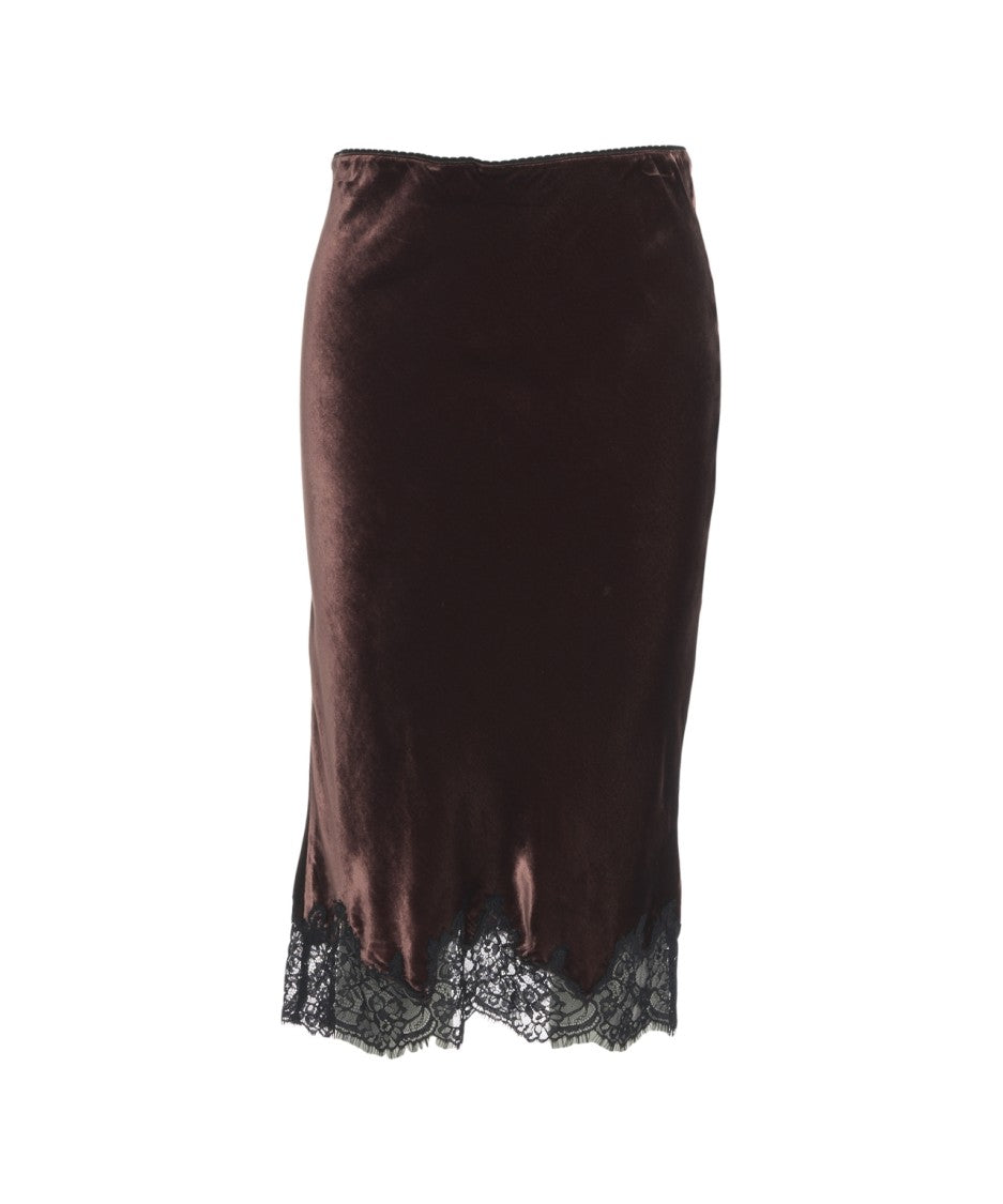 Herskind Tess' Velvet Midi Skirt