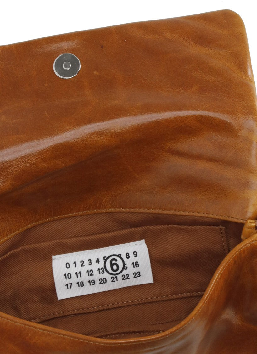 Mm6 By Maison Margiela Rectangular Smooth Leather Shoulder Bag