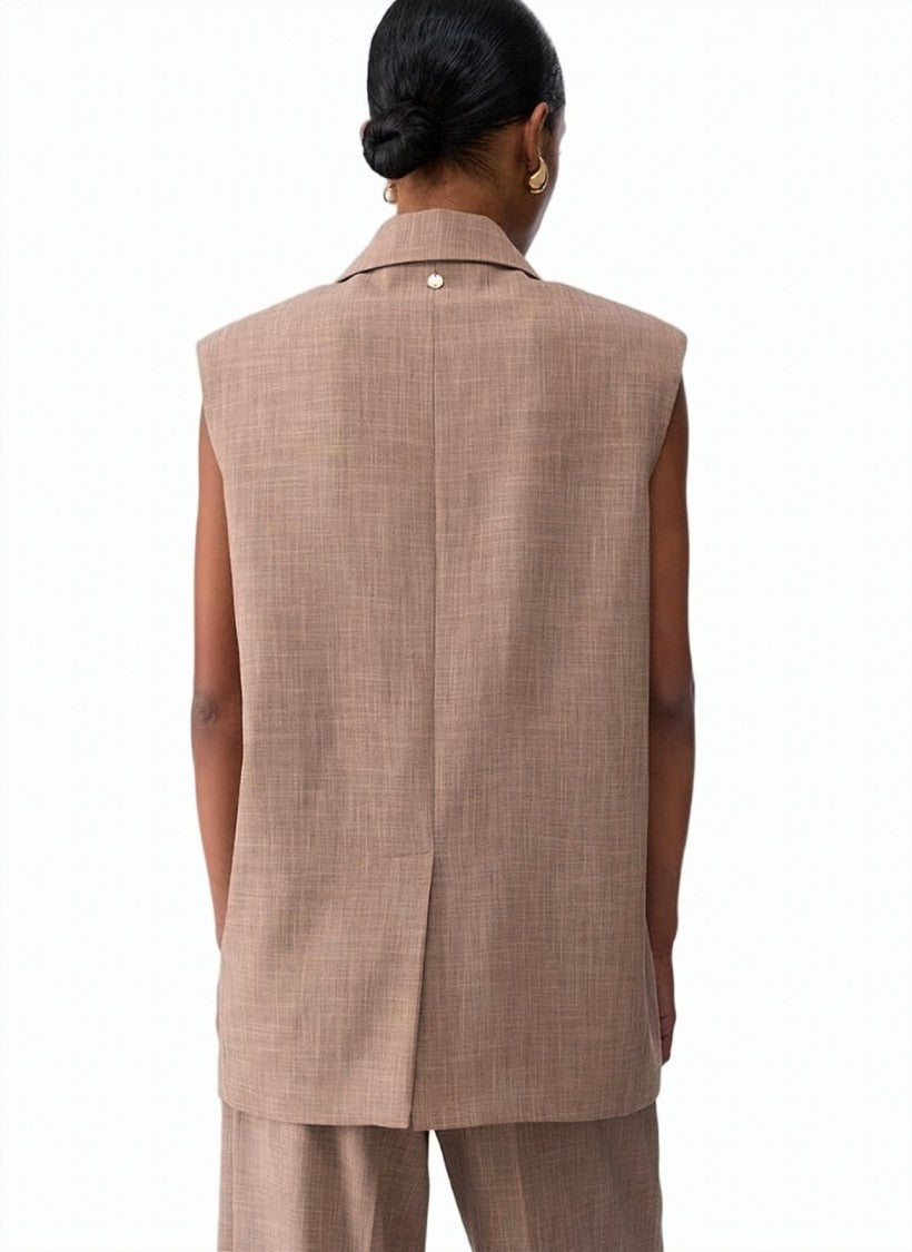 Liu Jo Viscose Blend Longline Vest