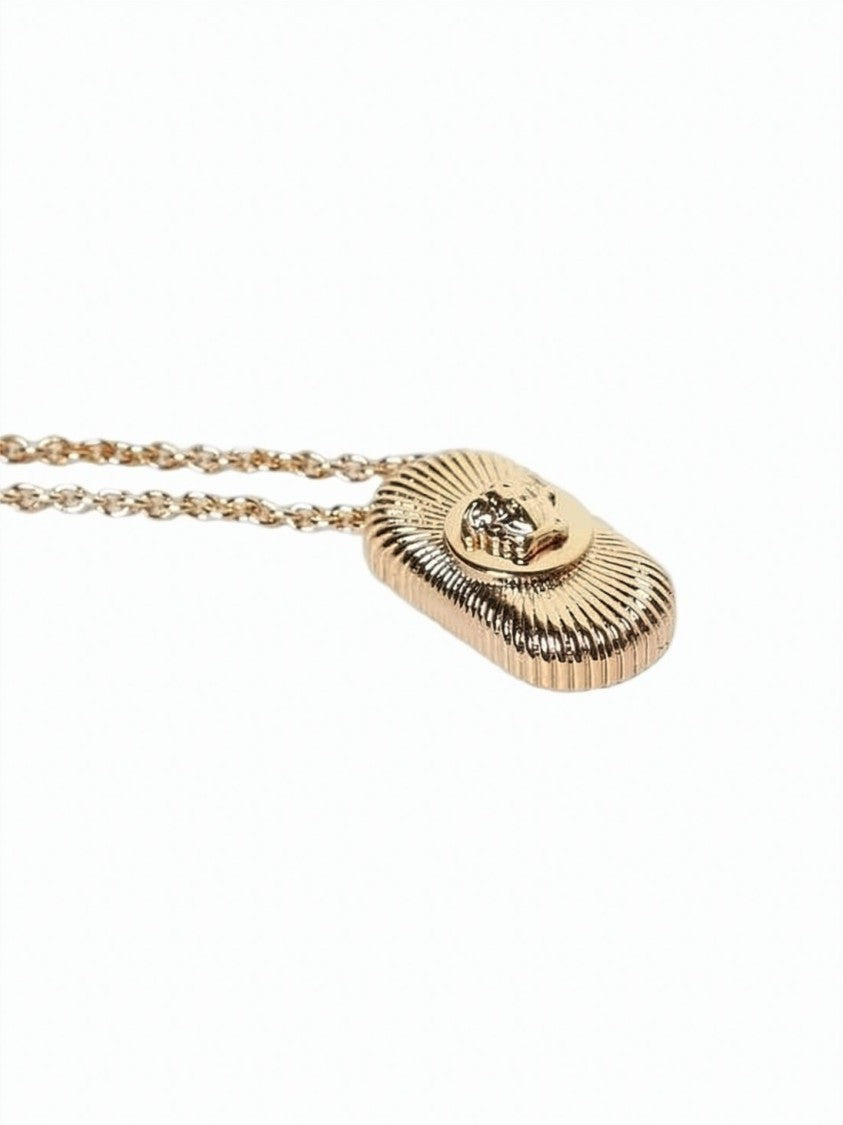 Versace Rectangular Pendant Necklace