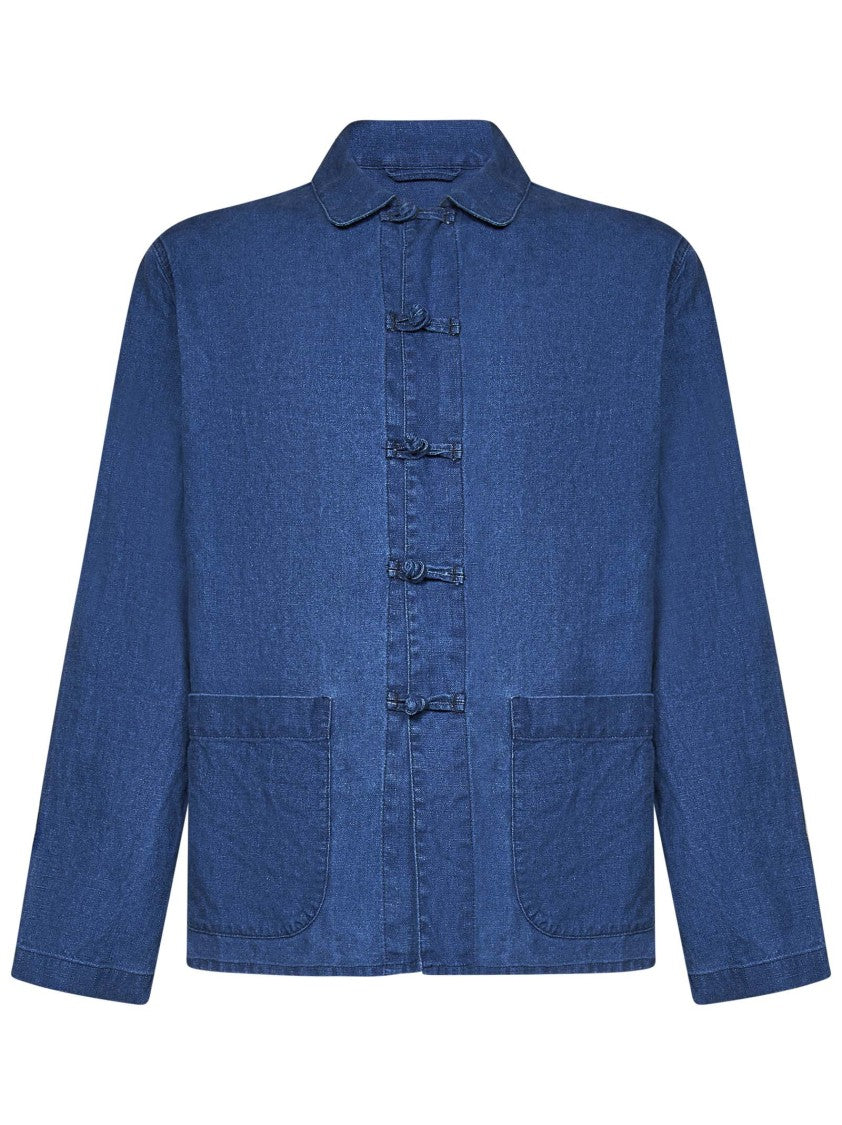 East Harbour Surplus Denim Blue Linen Shirt