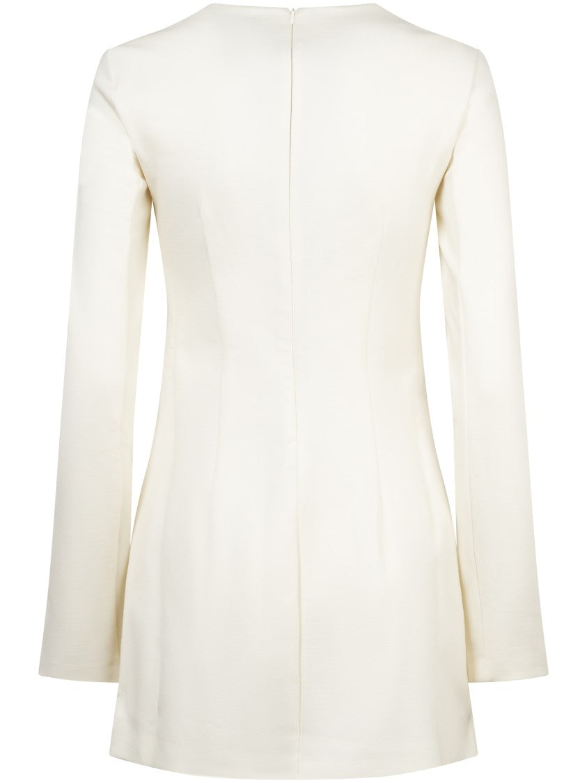 Max Mara Ivory Dress With Refined Tailoring