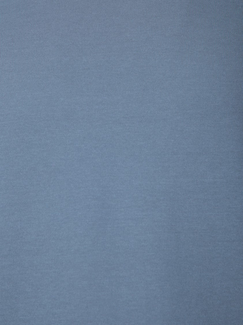 Zanone Refined Crepe Blue T-Shirt