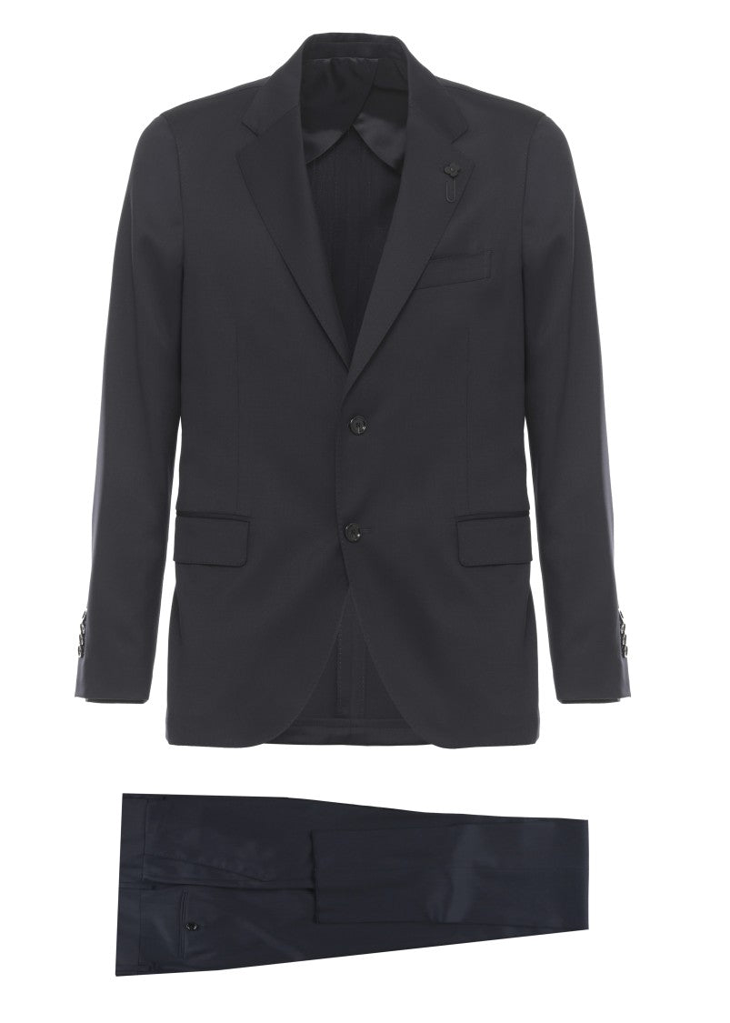 Lardini Pin Lapel Wool Suit