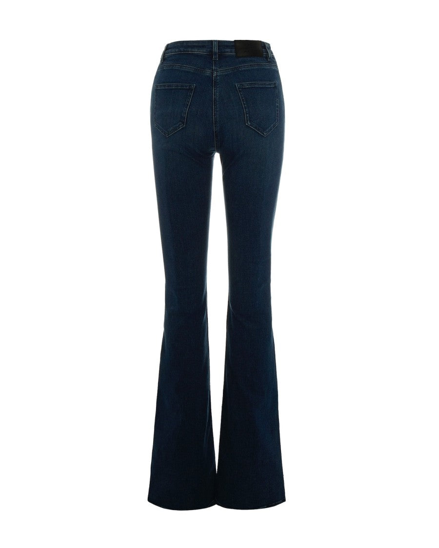 Elisabetta Franchi Jeans With Blue Jewel Logo