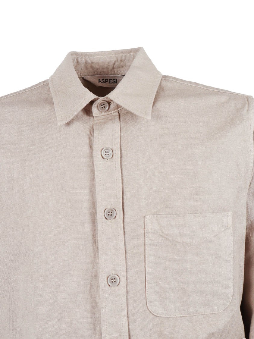 Aspesi Long Sleeve Multi Pocket Casual Shirt