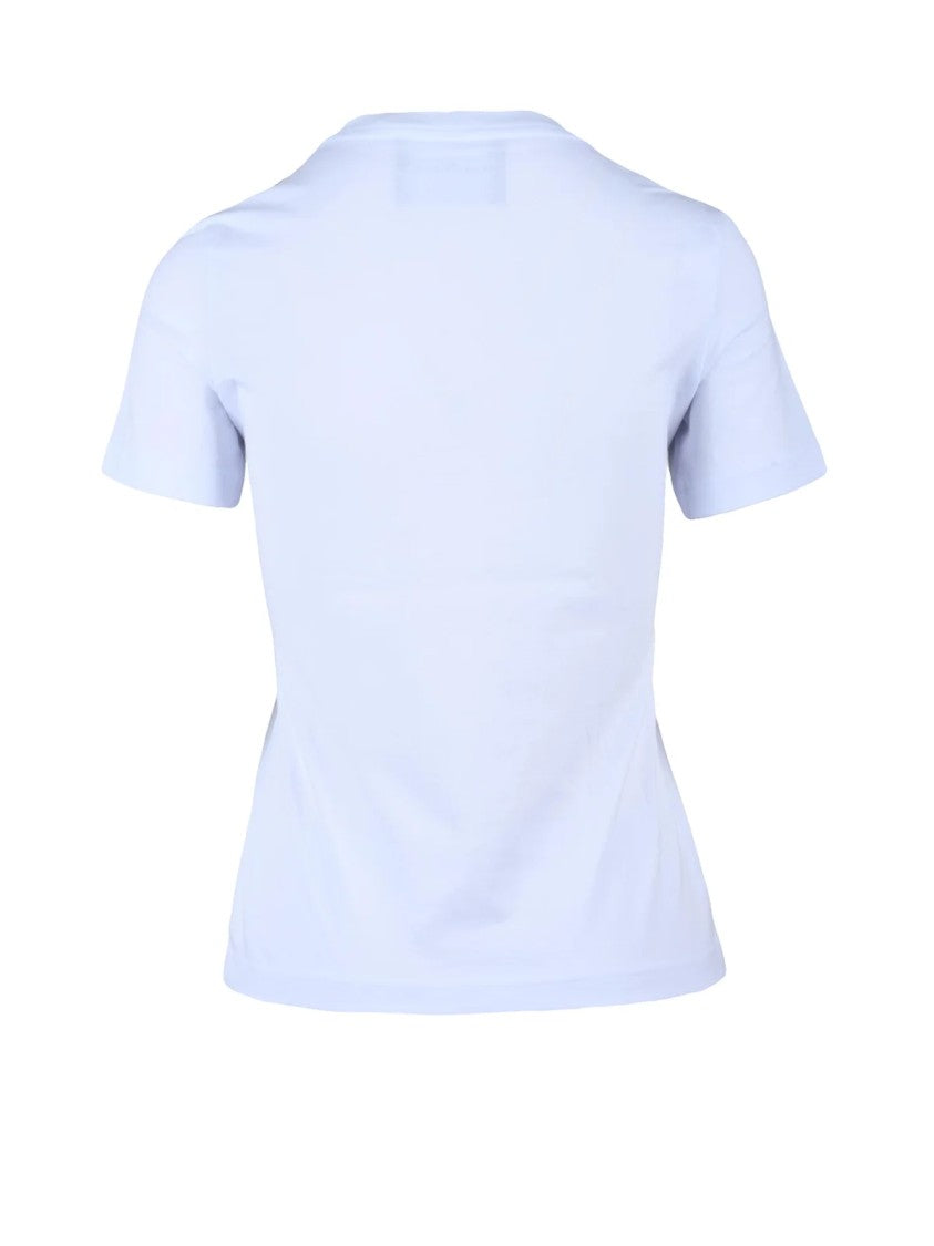 John Richmond White Graphic Chain Print Cotton T-Shirt