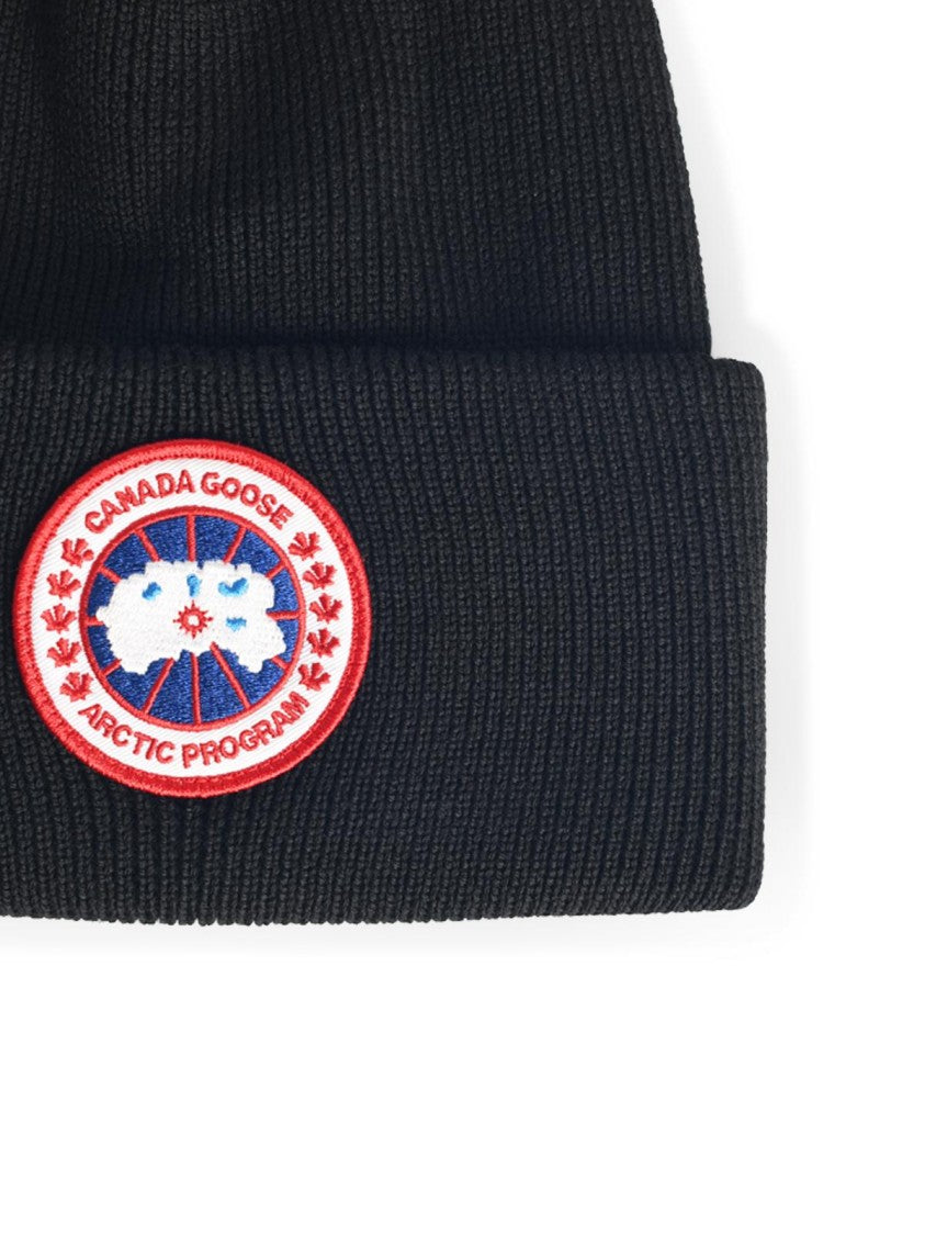 Canada Goose Black Wool Beanie