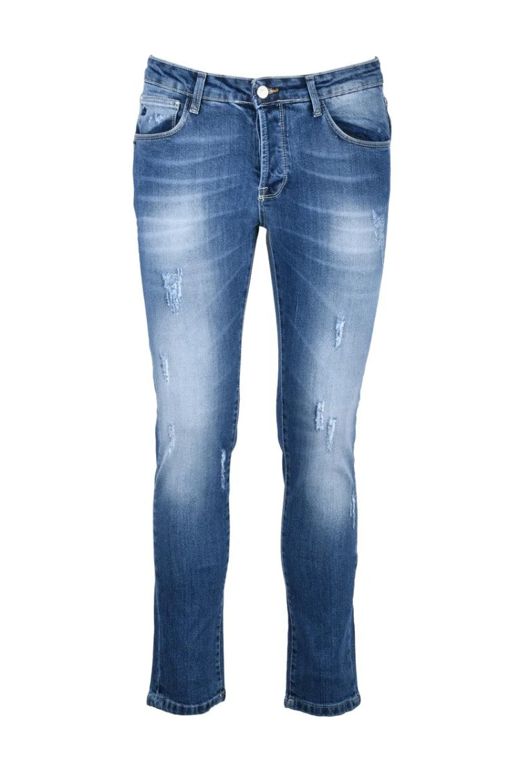 Daniele Alessandrini Cotton Stretch Jeans - Blue
