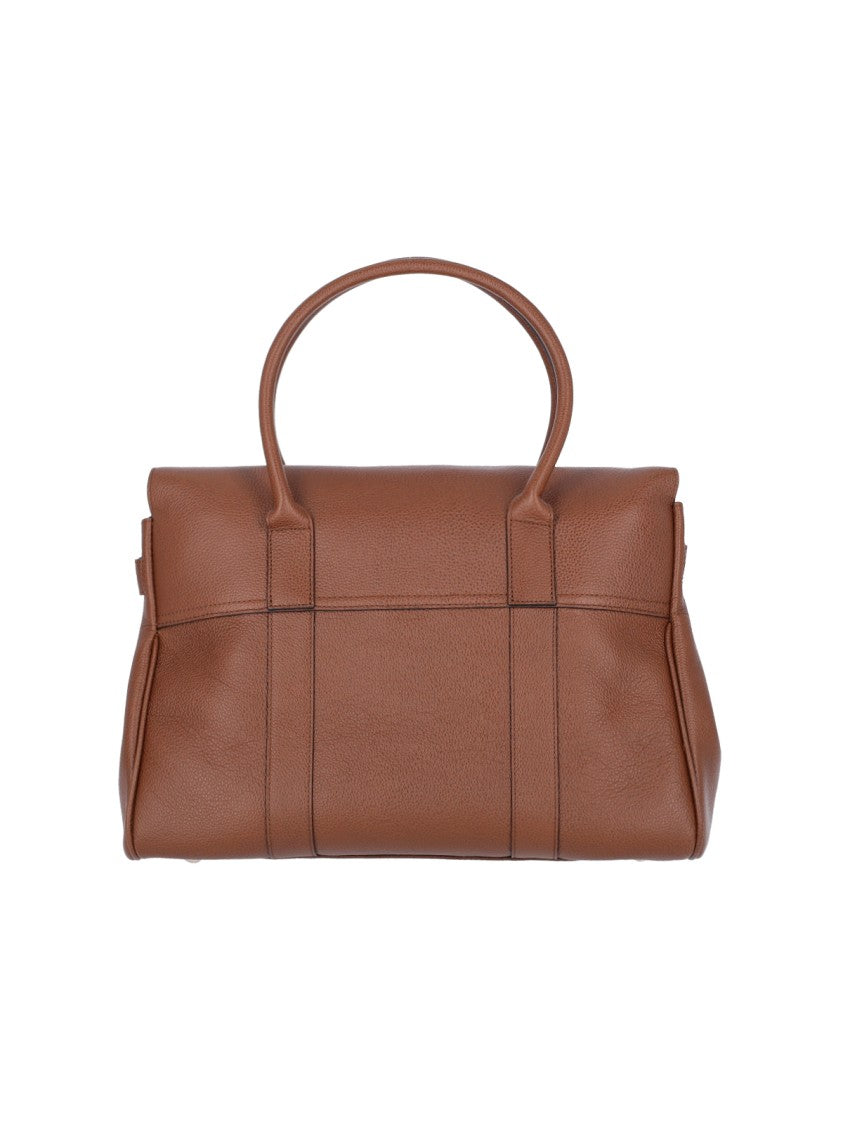 Mulberry Brown Bayswater Grain Leather Shoulder Bag