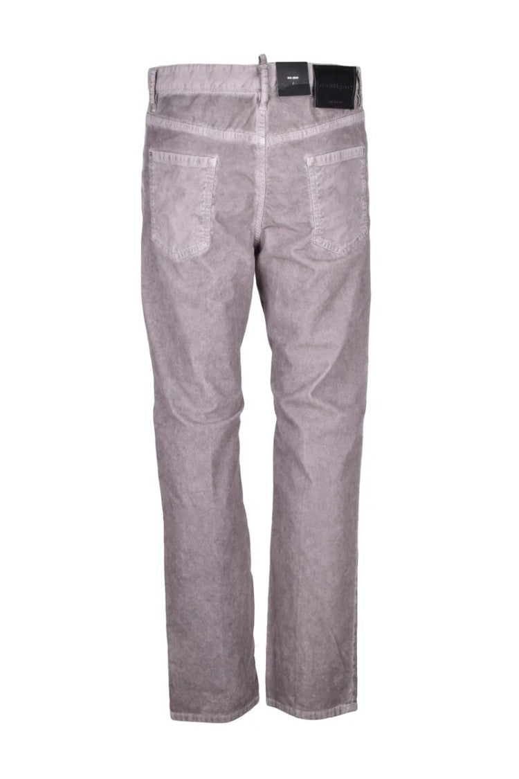 Dsquared2 642 Velvet Trousers - Grey