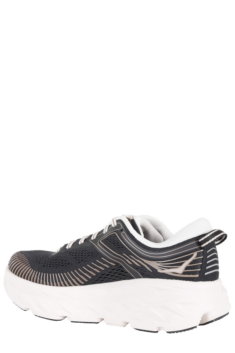 Hoka Black W Bondi 7 Open-Mesh Polyester Sneakers
