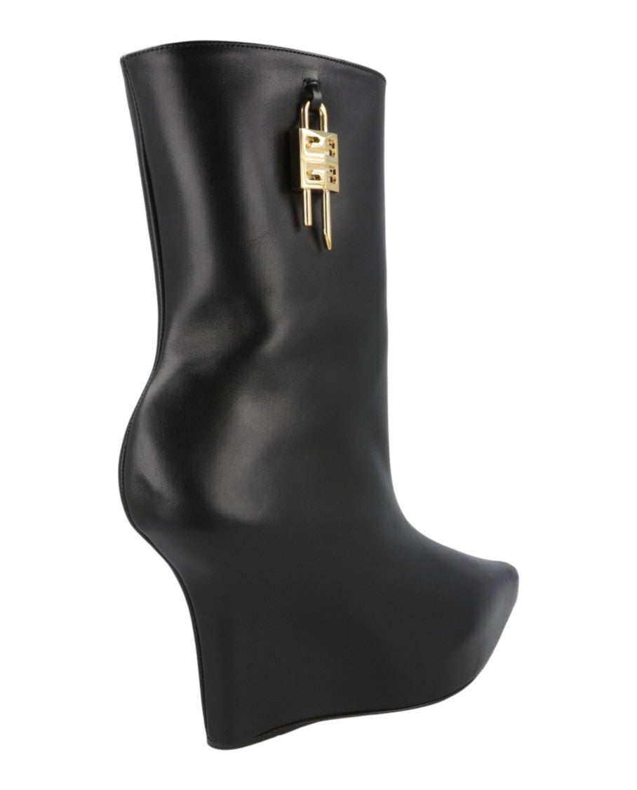 Givenchy G-Lock Leather Wedge Boots