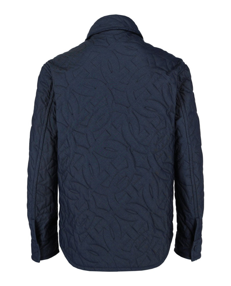 Ferragamo Quilted Gancini Denim Jacket